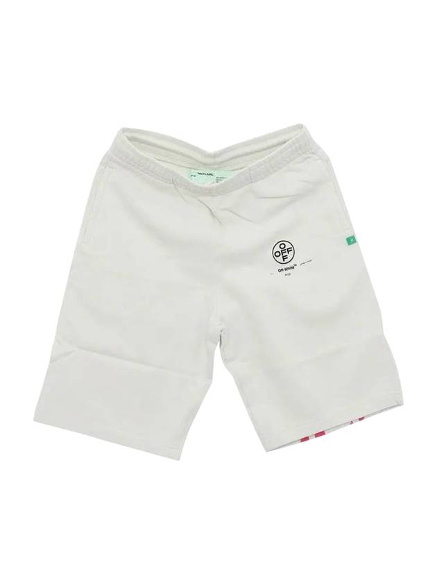 Men's Stencil Shorts White - OFF WHITE - BALAAN 1