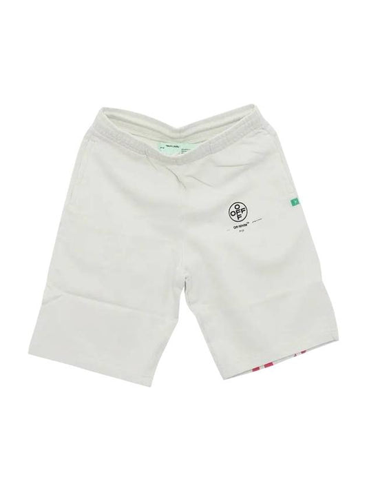 Men's Stencil Shorts White - OFF WHITE - BALAAN 1