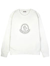 8G00053 899TR 033 Women’s Logo Sweatshirt White - MONCLER - BALAAN 1