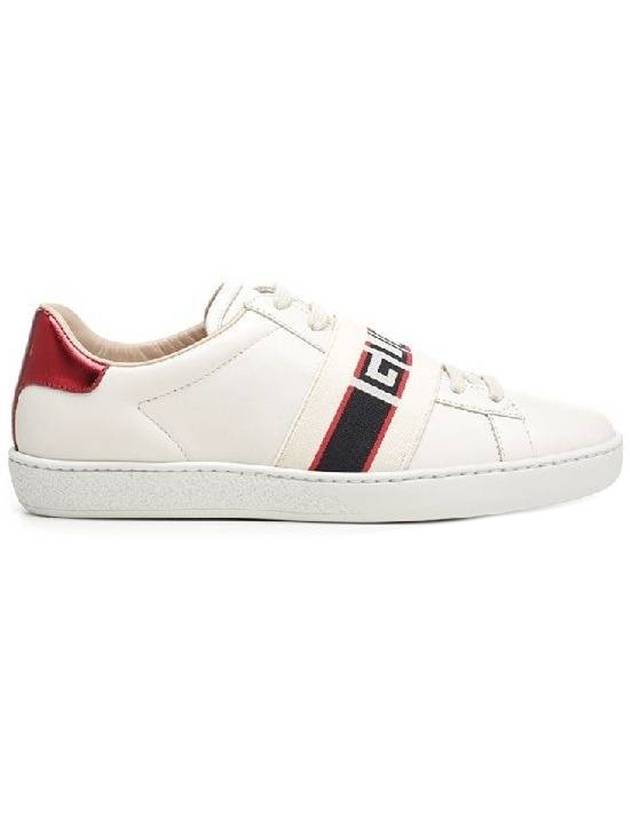 Banding Stripe Low Top Sneakers White - GUCCI - BALAAN 1