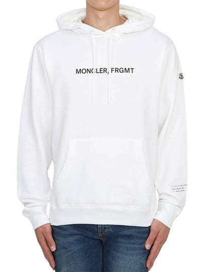 floral motif Hoodie top white - MONCLER - BALAAN 2