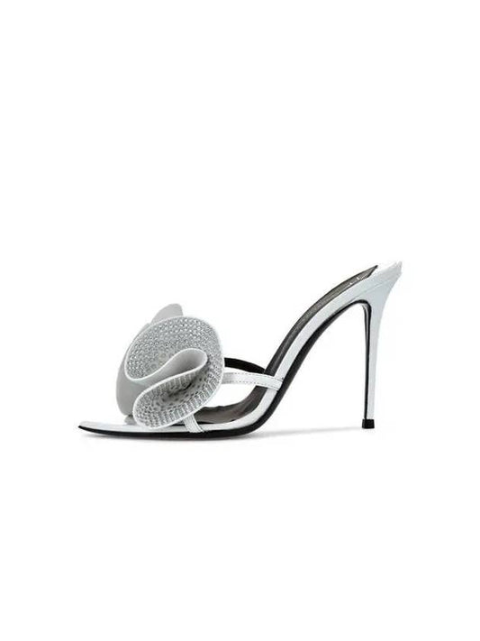 WOMEN INTRIGO Frill Heel Sandals White 270901 - GIUSEPPE ZANOTTI - BALAAN 1