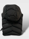 Logo Short Hooded Padded Vest Hoodie Black - HERMES - BALAAN 9