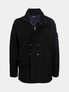 Men's Shadow Wappen Zip-up Jacket Black - STONE ISLAND - BALAAN 2