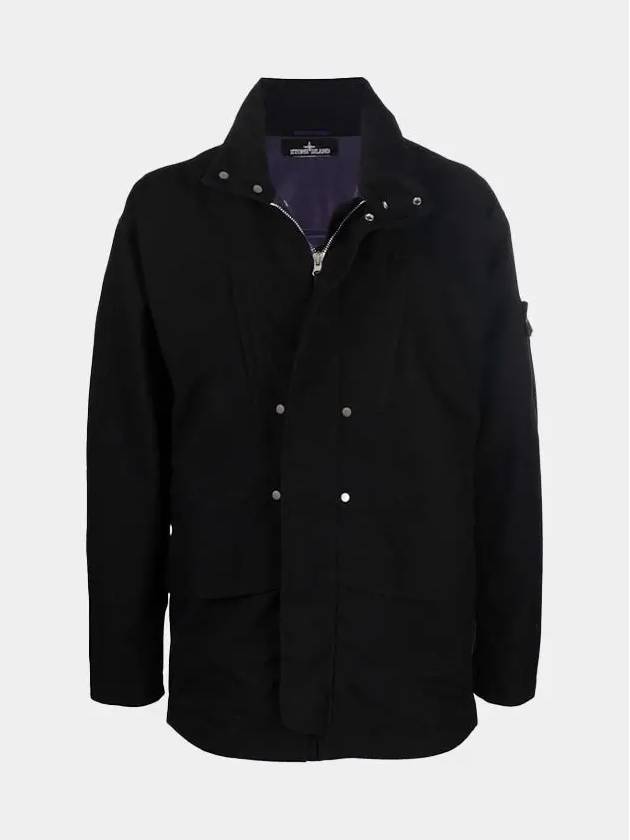 Men's Shadow Wappen Zip-up Jacket Black - STONE ISLAND - BALAAN 2