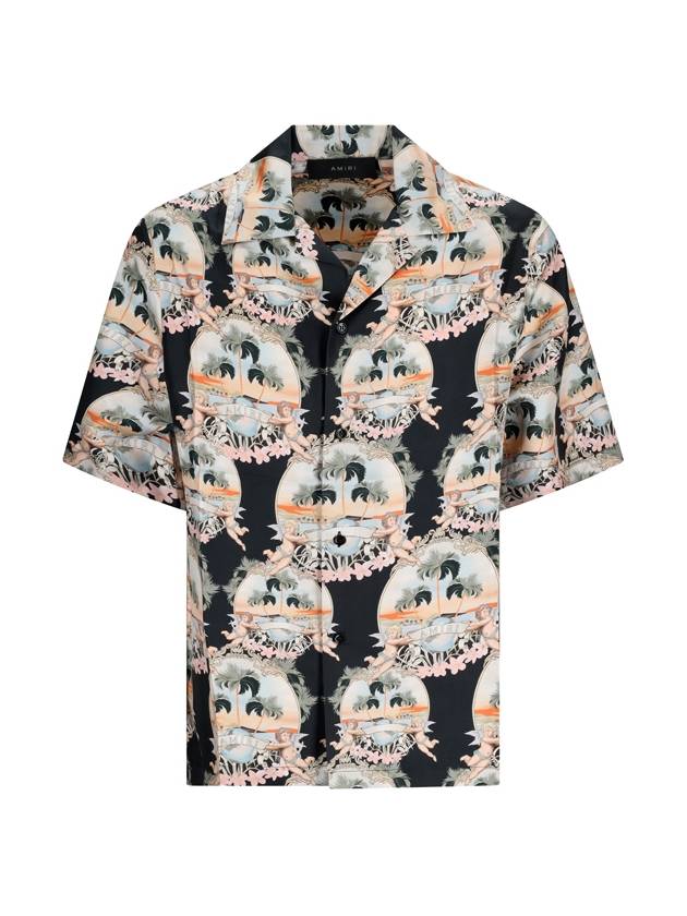 ALL OVER PALM BOWLING SHIRT - AMIRI - BALAAN 1