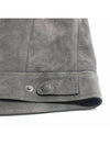 Trucker Suede Jacket Grey - TOM FORD - BALAAN 6