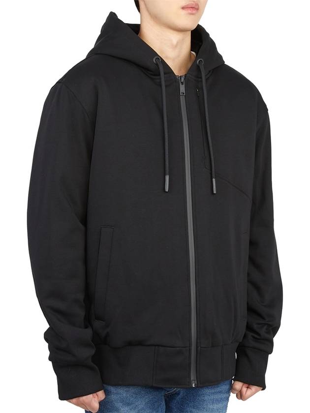 Tilden Fox Fur Zip Up Hoodie Black - MOOSE KNUCKLES - BALAAN 5