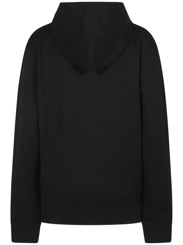 Signature Logo Hooded Top Black - SAINT LAURENT - BALAAN 3