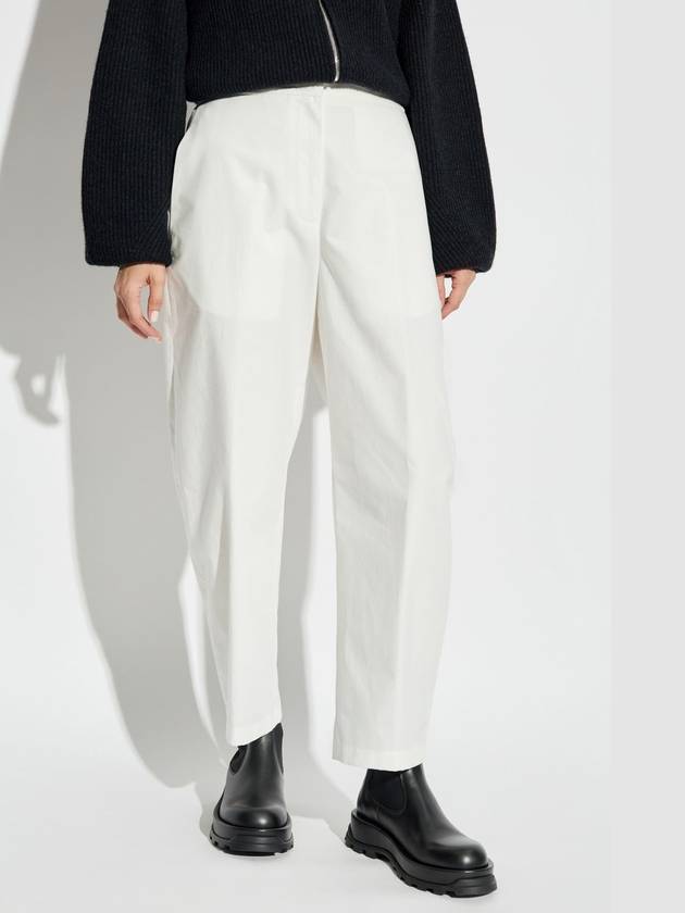 JIL SANDER+ Pants With Logo, Women's, White - JIL SANDER - BALAAN 3