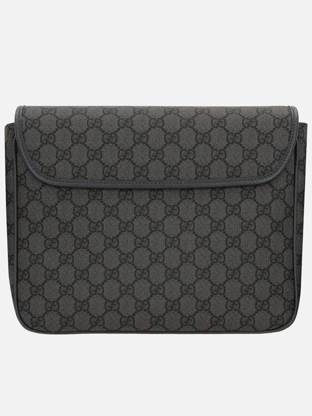 GG Supreme Canvas Messenger Bag Grey - GUCCI - BALAAN 4