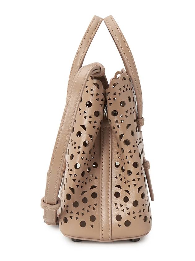 Mina 16 Vienne Wave Lux Calfskin Tote Bag Sand - ALAIA - BALAAN 3