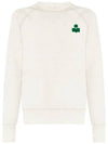 MILLA Velvet Logo Brushed Sweatshirt Ecru SW0004FA B1M12E ECED - ISABEL MARANT - BALAAN 2