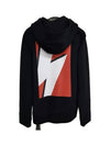 Lightning Bolt Zip Up Hoodie Black - NEIL BARRETT - BALAAN 2