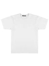 CL0290 OPTIC WHITE Face Logo Micro Patch Short Sleeve Tee - ACNE STUDIOS - BALAAN 1