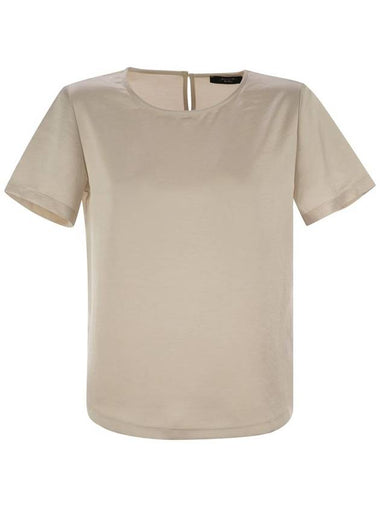 AMBURGO - Satin and jersey T-shirt - WEEKEND MAX MARA - BALAAN 1