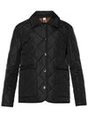 Diamond Quilted Nylon Canvas Jacket Black - BURBERRY - BALAAN 3