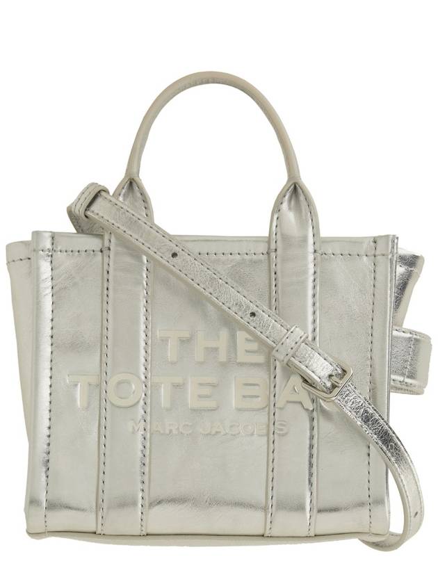 The Metallic Leather Cross Bag Silver - MARC JACOBS - BALAAN 4