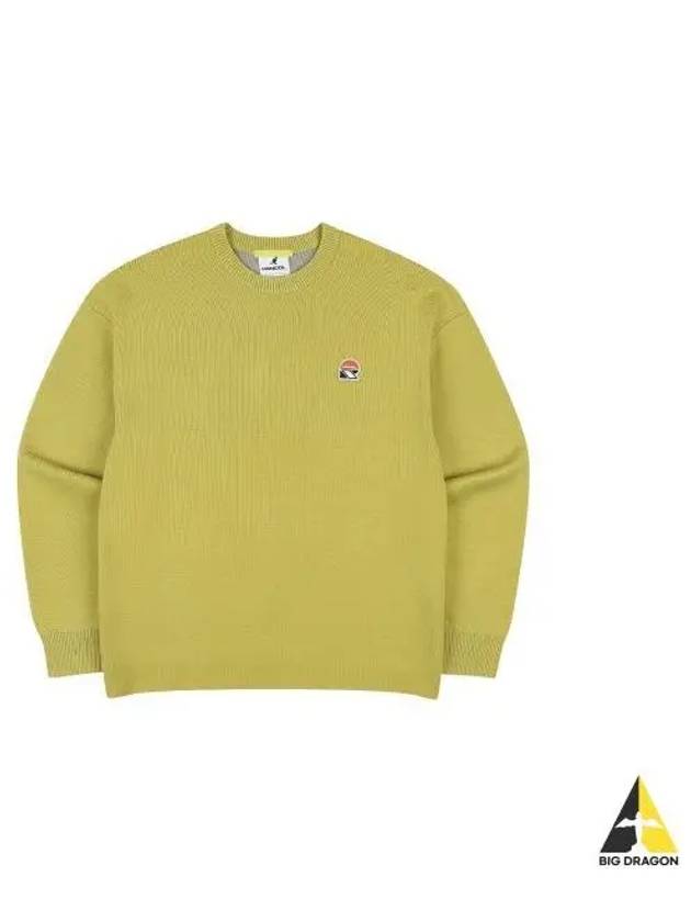 CRS Mini Wappen Sweater 9004 Yellow - KANGOL - BALAAN 1