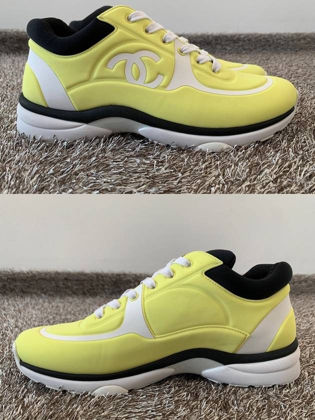 CC logo neoprene running sneakers 40 5 255 - CHANEL - BALAAN 6