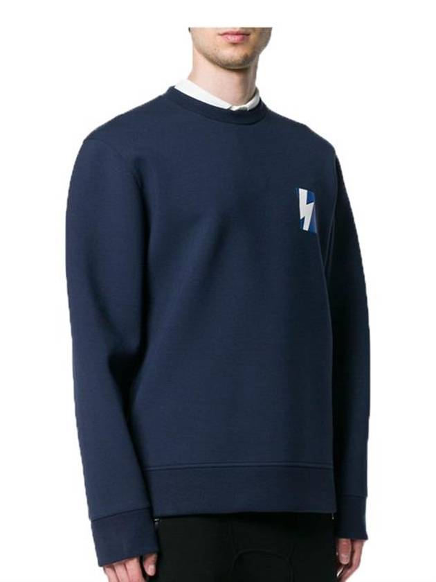 Lightning Sweatshirt Navy - NEIL BARRETT - BALAAN 3