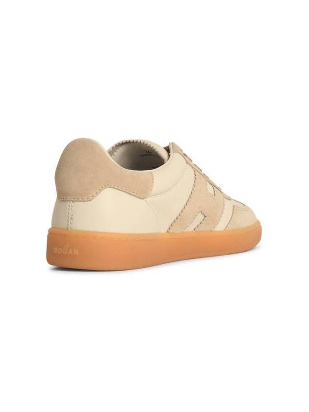 Hogan 'Cool' Beige Leather Sneakers - HOGAN - BALAAN 3