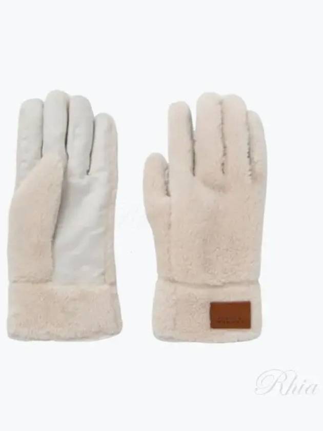 Furka Logo Patch Gloves Ecru - ISABEL MARANT - BALAAN 2