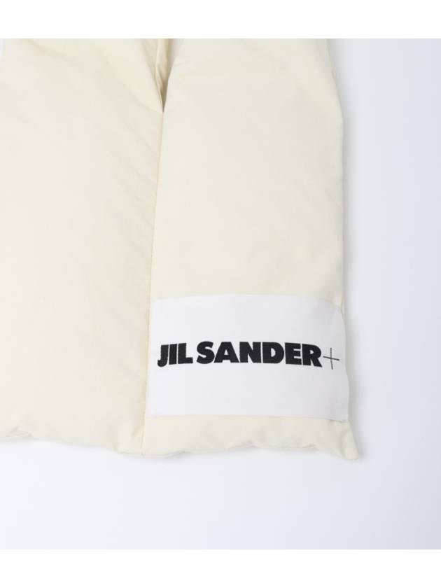 Logo Patch Down Muffler Light Beige - JIL SANDER - BALAAN 4