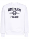 Logo Print Sweatshirt White - AMI - BALAAN 2