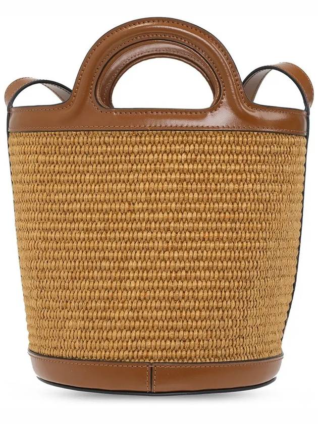 Tropicalia Small Bucket Bag Brown - MARNI - BALAAN 3