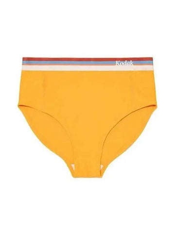 KODAK Hot Summer Ribbed Swimsuit Bottoms Women YELLOW - KODO - BALAAN 1