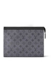 Monogram Eclipse Reverse Pochette Voyage MM Pouch Bag Grey - LOUIS VUITTON - BALAAN 2