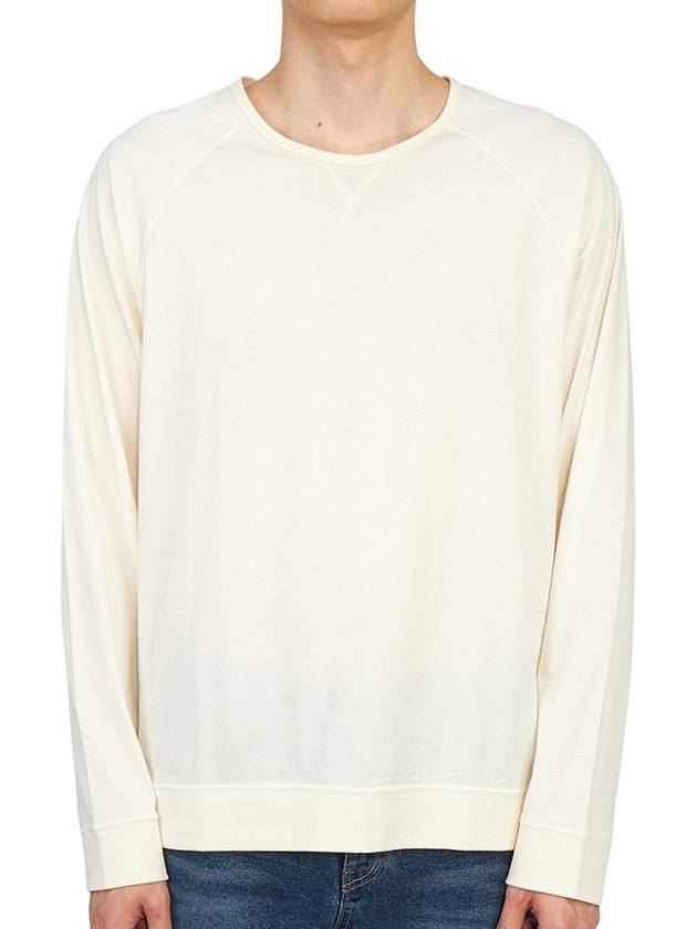 Men's Cotton Long Sleeve T-Shirt Ivory - PAUL SMITH - BALAAN 2