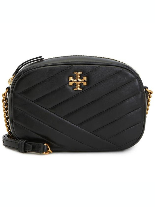 Chevron Kira Small Camera Cross Bag Black - TORY BURCH - BALAAN 2