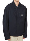 Metropolis Logo Shirt Jacket Navy - CP COMPANY - BALAAN 5