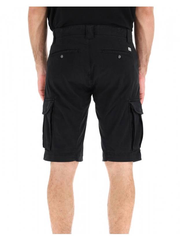 Lens Wappen Cargo Shorts Black - CP COMPANY - BALAAN 6