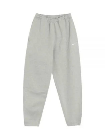 Men's Solo Swoosh Fleece Track Pants Grey - NIKE - BALAAN 2