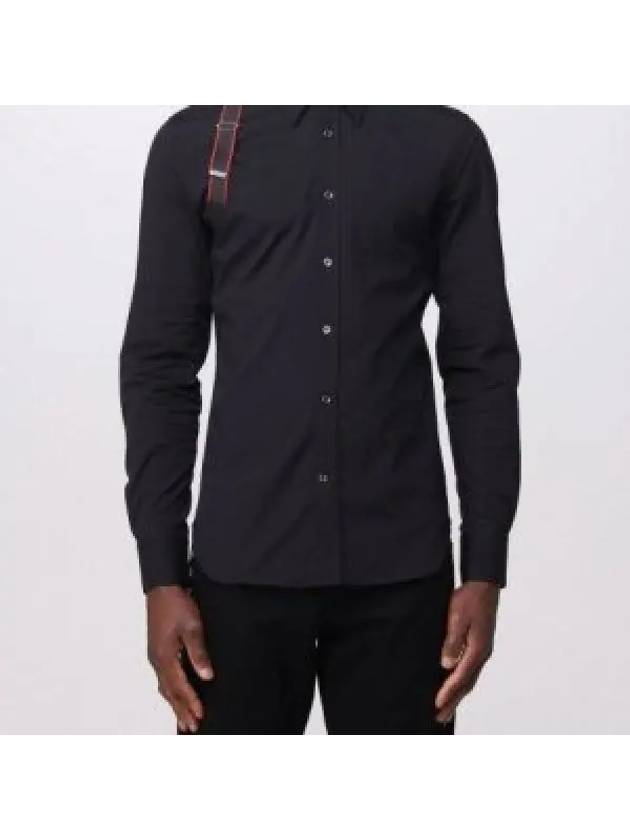 Men's Harness Patch Long Sleeve Shirt Black - ALEXANDER MCQUEEN - BALAAN 2