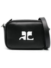 Reedition Camera Leather Cross Bag Black - COURREGES - BALAAN 2