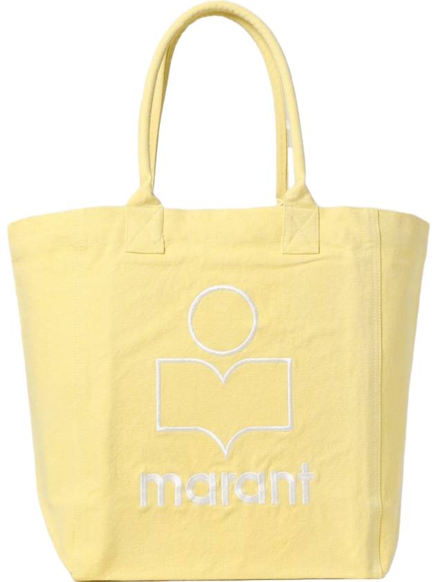 Yenky Embroidered Logo Large Shopper Tote Bag Yellow - ISABEL MARANT - BALAAN 1