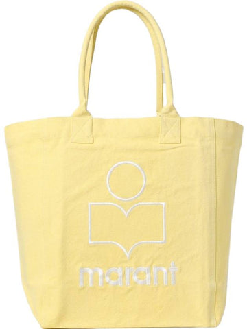 Yenky Embroidered Logo Large Shopper Tote Bag Yellow - ISABEL MARANT - BALAAN 1