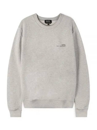 Item Logo Cotton Sweatshirt Grey - A.P.C. - BALAAN 2