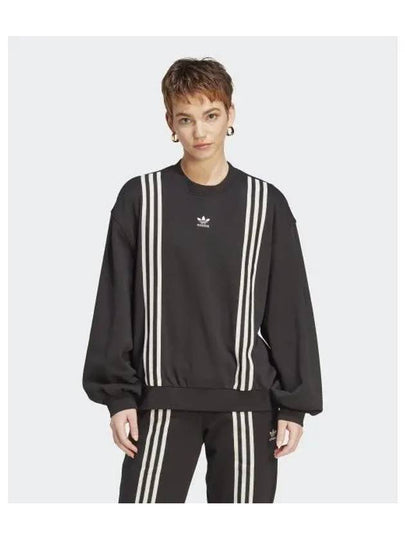 Adicolor 70S 3 Stripe Sweatshirt Black - ADIDAS - BALAAN 2