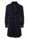 11Th Anniversary Neoprene Layered Wool Single Coat Navy - NEIL BARRETT - BALAAN 1