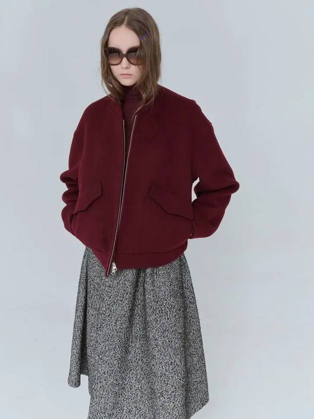 Volume Bomber Outer Wool Wine 0127 - VOYONN - BALAAN 3