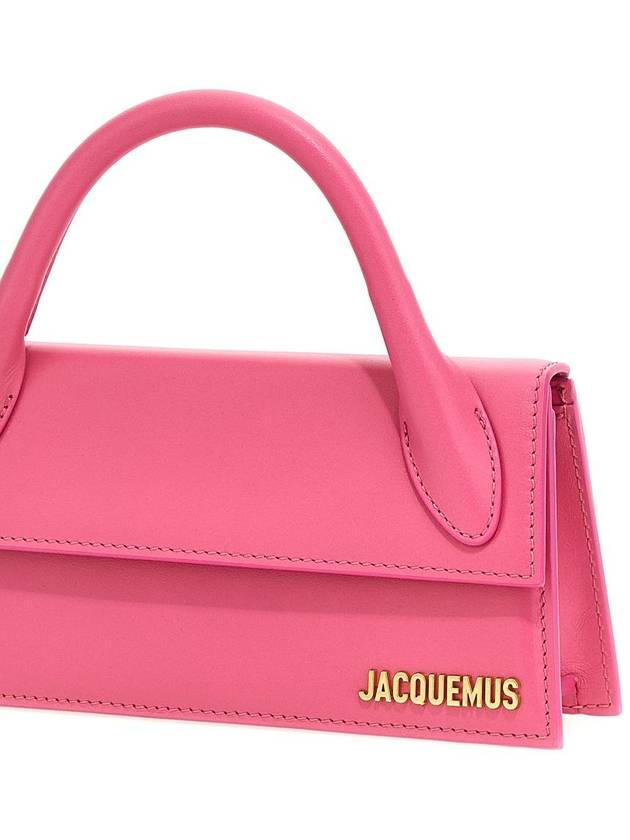 Le Chiquito Long Leather Tote Bag Pink - JACQUEMUS - BALAAN 4