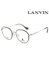 Glasses Frame LNV255SLB 036 Round Titanium Women s - LANVIN - BALAAN 1