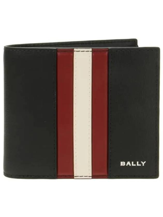 Ribbon Logo Bifold Half Wallet Black - BALLY - BALAAN 2