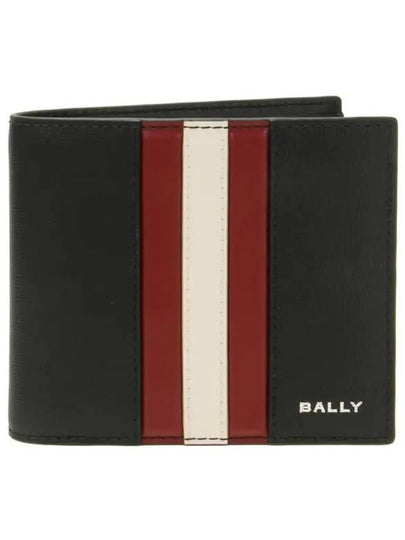 Ribbon Logo Bifold Half Wallet Black - BALLY - BALAAN 2