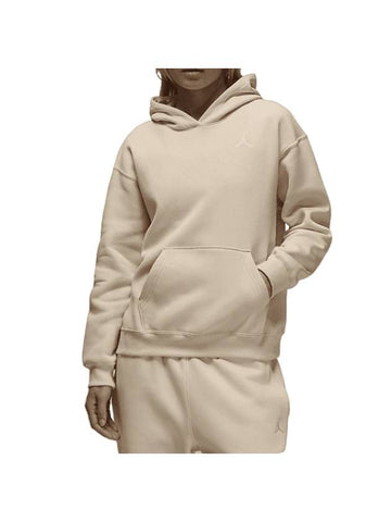 Jordan Brooklyn Fleece Pullover 24 Hoodie Legend Light Brown - NIKE - BALAAN 1